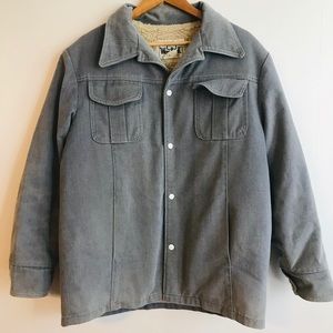 Woolrich Vintage Jacket Sherpa Lined Denim